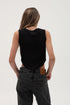Rayon Rib Exposed Seam Tank Top