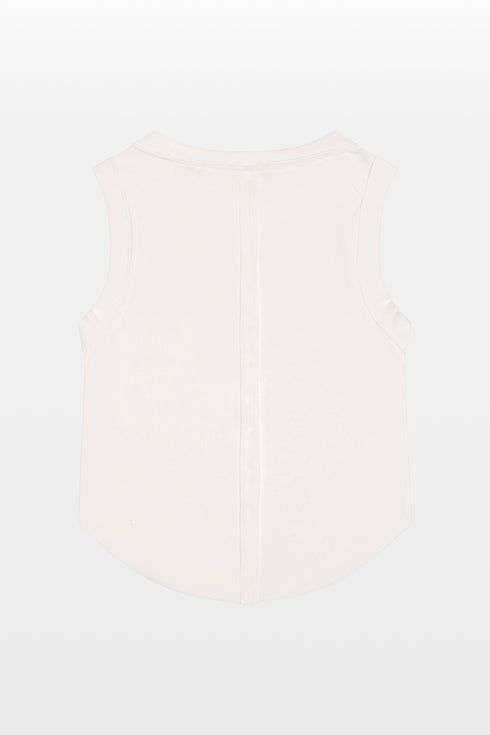 Rayon Rib Exposed Seam Tank Top