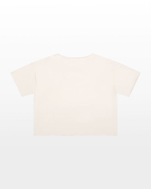 COTTON JERSEY RAW EDGE POCKET TEE