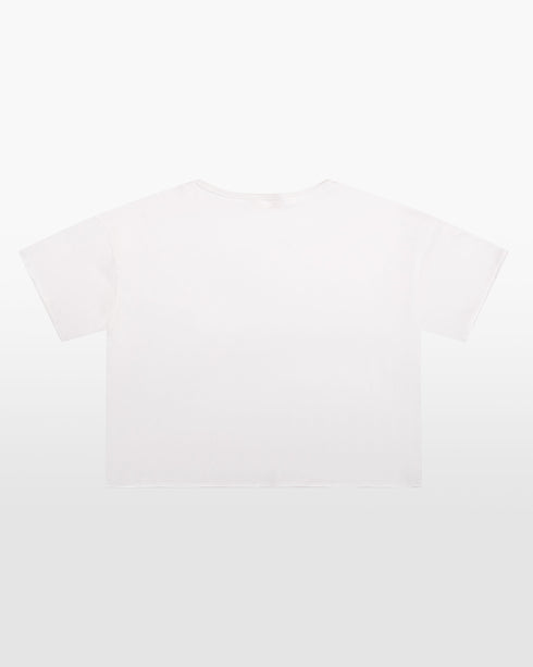 COTTON JERSEY RAW EDGE POCKET TEE