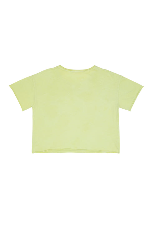 COTTON JERSEY RAW EDGE POCKET TEE