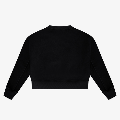 COTTON FLEECE REVERSE INSERT SWEATER