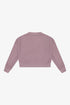 COTTON FLEECE REVERSE INSERT SWEATER