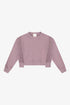 COTTON FLEECE REVERSE INSERT SWEATER