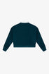 COTTON FLEECE REVERSE INSERT SWEATER