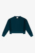 COTTON FLEECE REVERSE INSERT SWEATER