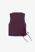 HACCI RIB DRAWSTRING MUSCLE TANK