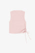 HACCI RIB DRAWSTRING MUSCLE TANK