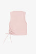 HACCI RIB DRAWSTRING MUSCLE TANK
