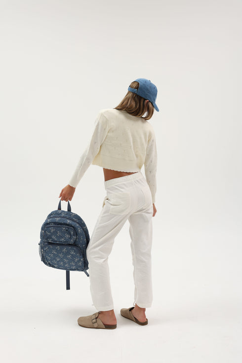 SWEATER SCALLOPED CARDIGAN