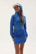 TERRY CLOTH CROPPED SWEATSHIRT