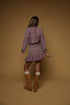 3-TIERED MINI SKIRT WITH SMOCKED WAISTBAND