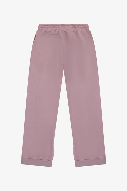 COTTON FLEECE SPLIT HEM POCKET PANT