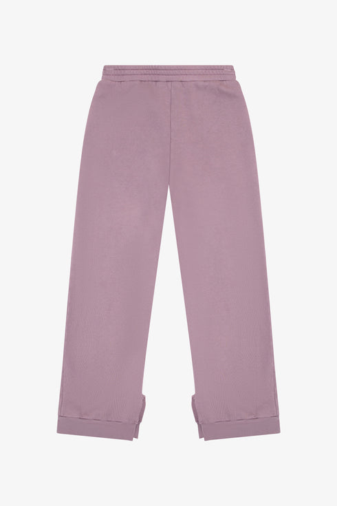 COTTON FLEECE SPLIT HEM POCKET PANT