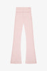 HACCI RIB WAISTED FLARED PANTS