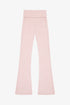HACCI RIB WAISTED FLARED PANTS