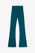 HACCI RIB WAISTED FLARED PANTS