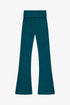 HACCI RIB WAISTED FLARED PANTS