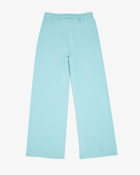 FRENCH TERRY PLEATED WIDE LEG PANT