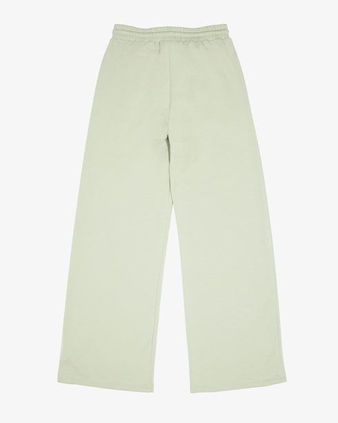 FRENCH TERRY PLEATED WIDE LEG PANT