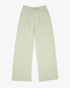 FRENCH TERRY PLEATED WIDE LEG PANT