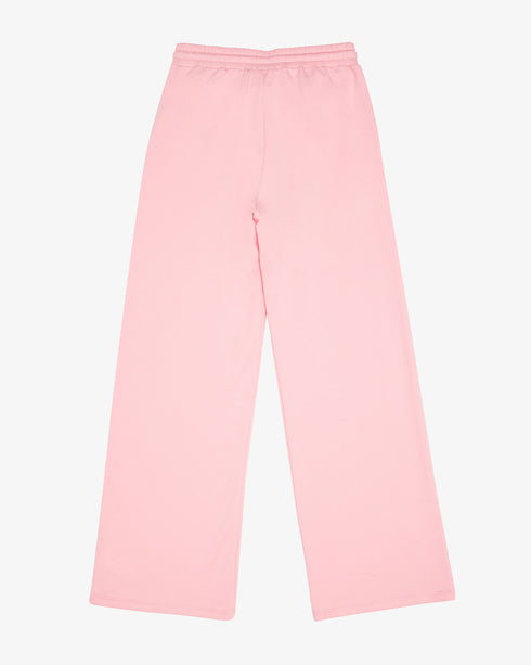 FRENCH TERRY PLEATED WIDE LEG PANT