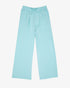 FRENCH TERRY PLEATED WIDE LEG PANT