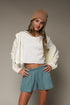 RAW SEAMED SWING SHORT