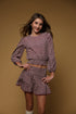 DIGITAL PRINTED LANTERN SLEEVE SMOCKED WAISTBAND TOP