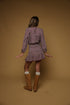 DIGITAL PRINTED LANTERN SLEEVE SMOCKED WAISTBAND TOP