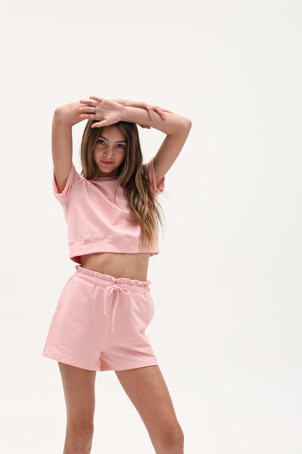 FRENCH TERRY PAPERBAG SHORTS