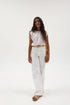 GAUZE WAISTED PEASANT SKIRT