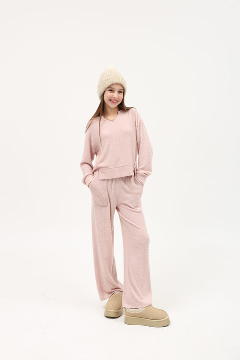 HACCI JERSEY WIDE LEG POCKET PANTS