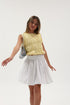 COTTON JERSEY TIERED SMOCKED TANK