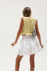 COTTON JERSEY TIERED SMOCKED TANK