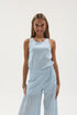 GAUZE JUMPSUIT W/OVERSIZED POCKETS