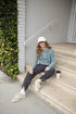 Long Sleeve Cable Knit Crop Sweater