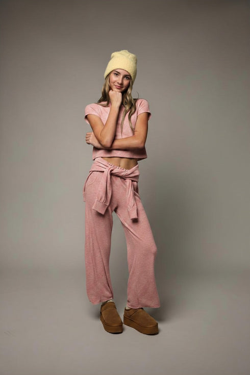 SMOCKED WAISTBAND PANT